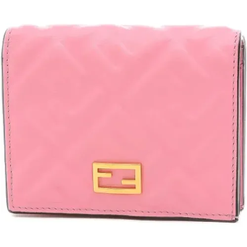 Gebrauchte rosa Lederbrieftasche - Fendi Vintage - Modalova