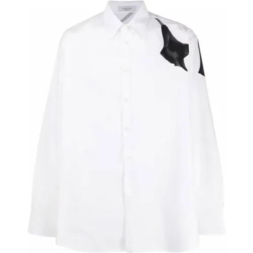 Classic Cotton Shirt for Men , male, Sizes: M - Valentino - Modalova