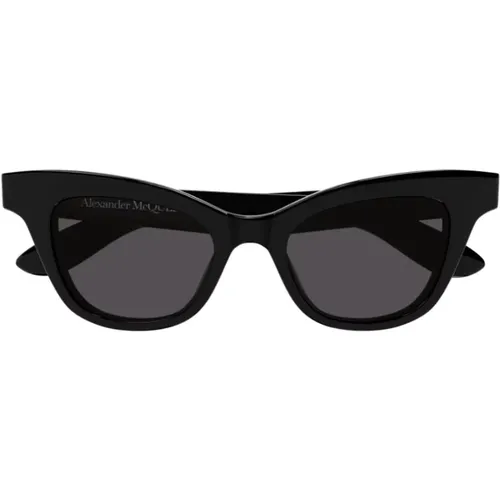 Am0381S Vintage Cat-Eye Acetat Sonnenbrille , Damen, Größe: ONE Size - alexander mcqueen - Modalova