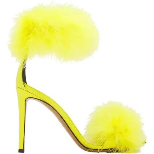 Feather High Heel Sandals , female, Sizes: 5 1/2 UK - Alexandre Vauthier - Modalova