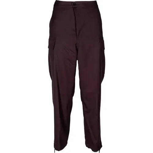 Men's Fashion Pants with Drawstring Waist and Cuffed Hem , male, Sizes: M, L - Mauro Grifoni - Modalova