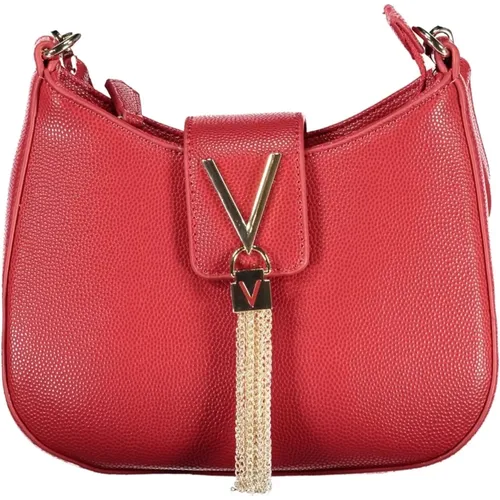 Rote Schultertasche mit Kettenriemen - Valentino by Mario Valentino - Modalova