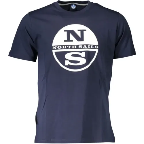 Logo Print T-shirt - Les Bleus , Herren, Größe: 2XL - North Sails - Modalova