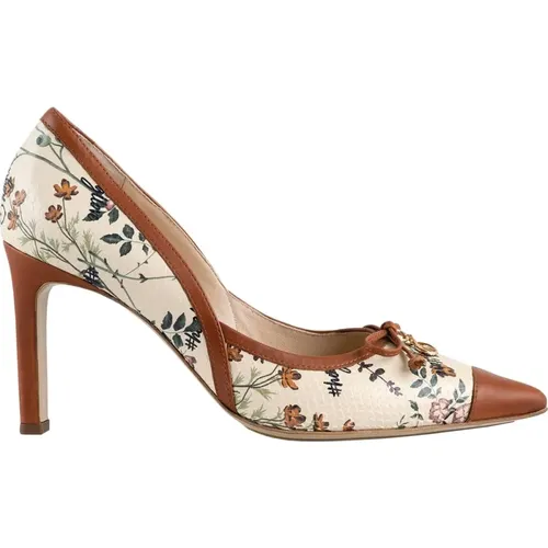 Blumenprint Pumps in /Braun , Damen, Größe: 36 EU - Högl - Modalova