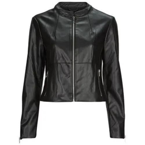 Kunstlederjacke Schwarz Damen , Damen, Größe: XS - Only - Modalova