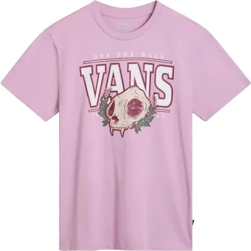 Katbob Skull Bff T-shirt , Damen, Größe: L - Vans - Modalova