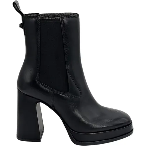 Stylish Leather Boots , female, Sizes: 3 UK, 5 UK, 7 UK, 2 UK, 4 UK - Ash - Modalova