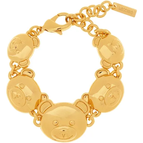 Teddy bear bracelet , Damen, Größe: L - Moschino - Modalova