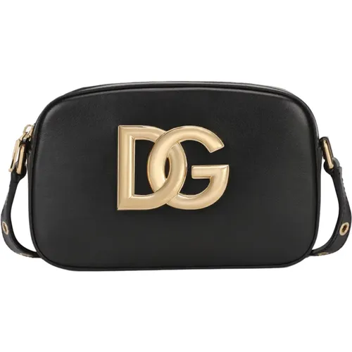 Leather Crossbody Bag, Made in Italy , female, Sizes: ONE SIZE - Dolce & Gabbana - Modalova