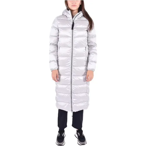 Light Grey Hooded Jacket , female, Sizes: M, L, XS, S - Parajumpers - Modalova