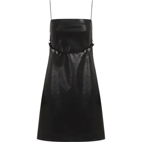 Schwarzes Lammleder Mini Kleid - Givenchy - Modalova