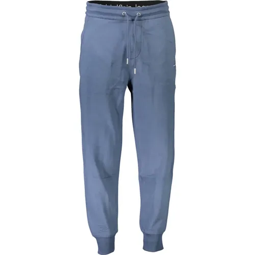 Blaue Herren Sportliche Sweatpants mit Logo , Herren, Größe: 2XL - Calvin Klein - Modalova