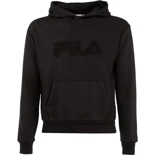 Sportlicher Schwarzer Hoodie für Frauen , Damen, Größe: S - Fila - Modalova