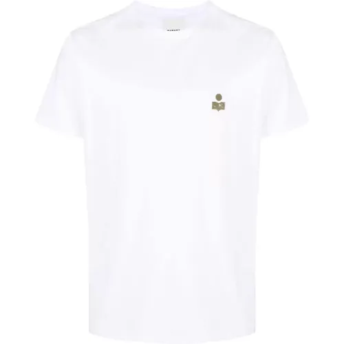 T-Shirts,Goldener Druck Weiße Bluse - Isabel marant - Modalova