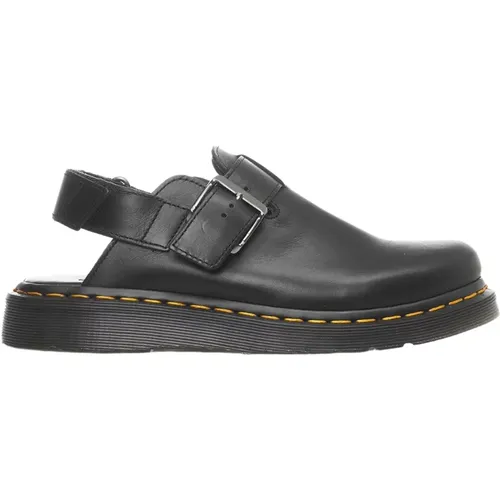 Schwarze Slip-On Leder Clogs Ss23 , Damen, Größe: 40 EU - Dr. Martens - Modalova