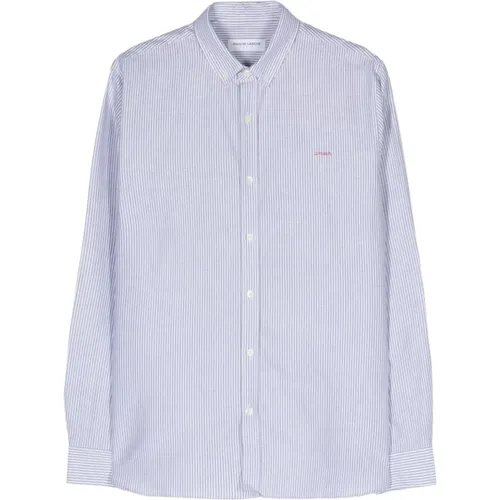 Vertical Stripe Oxford Shirt , male, Sizes: M - Maison Labiche - Modalova