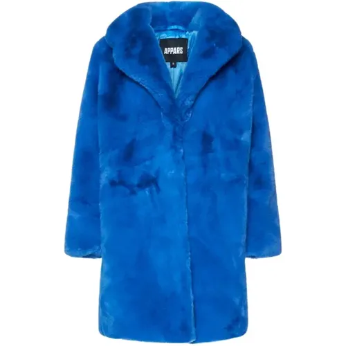 Blaue Jacken Mantel -> Stilvolle Blaue Jacken und Mantel - Apparis - Modalova