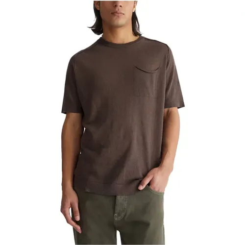 Braunes Casual T-Shirt , Herren, Größe: L - Liu Jo - Modalova