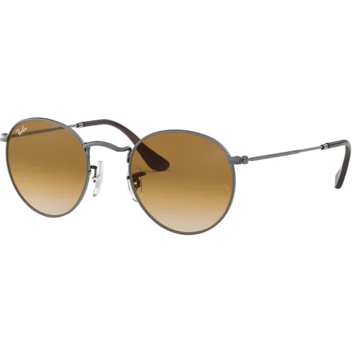 Round Metal Sonnenbrille in Ruthenium/Light , Herren, Größe: 53 MM - Ray-Ban - Modalova