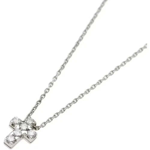 Silver White Gold Necklace , female, Sizes: ONE SIZE - Van Cleef & Arpels Pre-owned - Modalova