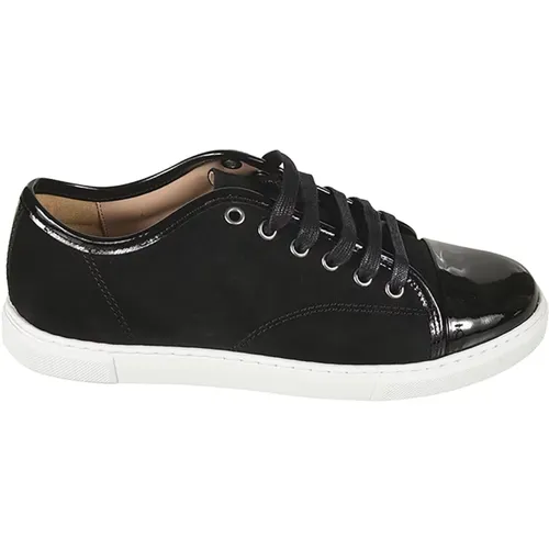 Schwarze Sneakers Stylische Schuhe , Damen, Größe: 37 EU - Lanvin - Modalova