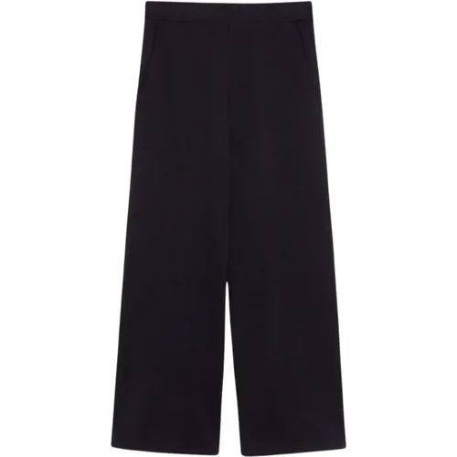 Jacquard Jersey Trousers with Prince of Wales Design , female, Sizes: L, M, XL - Pennyblack - Modalova