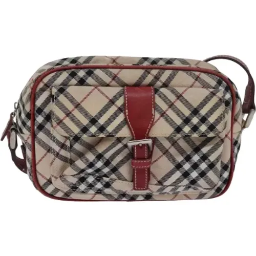 Pre-owned Canvas shoulder-bags , female, Sizes: ONE SIZE - Burberry Vintage - Modalova