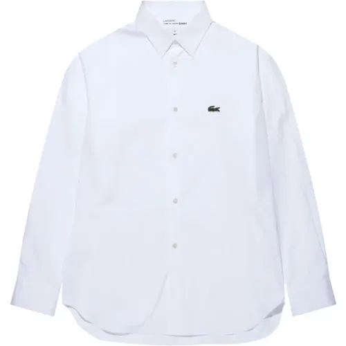 Lacoste Logo-Patch Cotton Shirt , male, Sizes: S - Comme des Garçons - Modalova