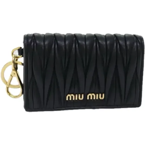 Pre-owned Leder Portemonnaies , Damen, Größe: ONE Size - Miu Miu Pre-owned - Modalova