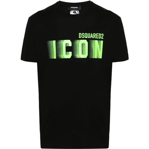Icon Blur Cool Fit T-Shirt , male, Sizes: M, XL, L, 2XL, 3XL - Dsquared2 - Modalova