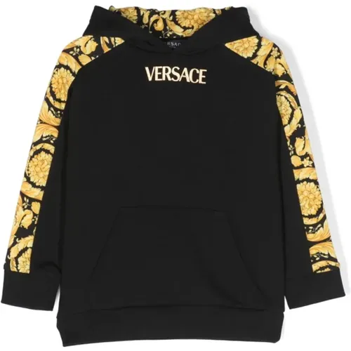 Schwarz Gold Sweatshirt Versace - Versace - Modalova