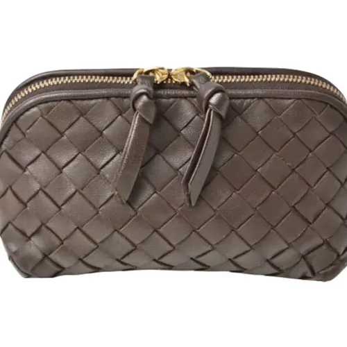 Pre-owned Leather pouches , female, Sizes: ONE SIZE - Bottega Veneta Vintage - Modalova