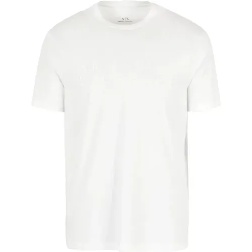 Stilvolles Weißes Shirt , Herren, Größe: 2XL - Armani Exchange - Modalova