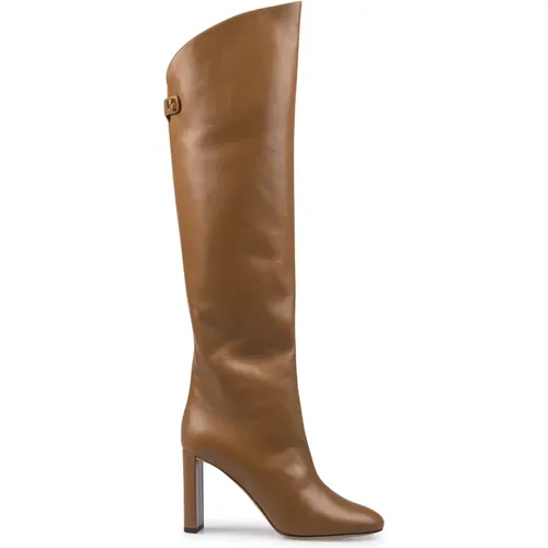 Leather Knee-High Boots , female, Sizes: 4 1/2 UK, 7 UK, 6 1/2 UK, 5 1/2 UK - Maison Skorpios - Modalova