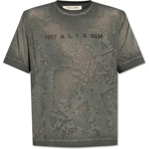 T-Shirt mit Logo , Herren, Größe: M - 1017 Alyx 9SM - Modalova