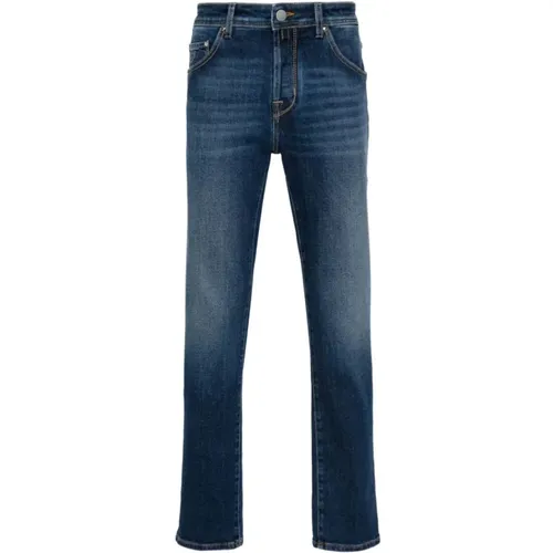 Denim Jeans with Scarf Detailing , male, Sizes: W34 - Jacob Cohën - Modalova