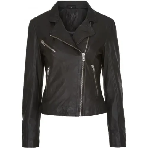 Biker Jacket with Big Zippers , female, Sizes: 2XL - Notyz - Modalova