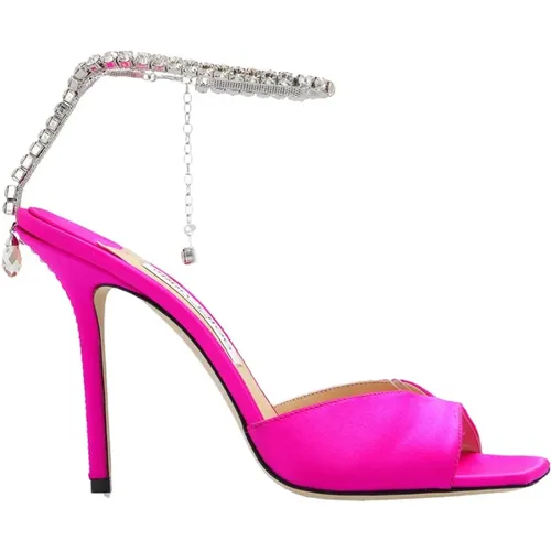 Saeda heeled sandals , female, Sizes: 5 UK, 6 UK, 3 UK, 4 UK, 5 1/2 UK, 7 UK, 4 1/2 UK - Jimmy Choo - Modalova