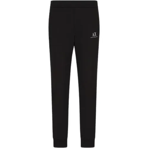 Cotton Sweatpants with Brand Logo Print , male, Sizes: XS - Armani Exchange - Modalova