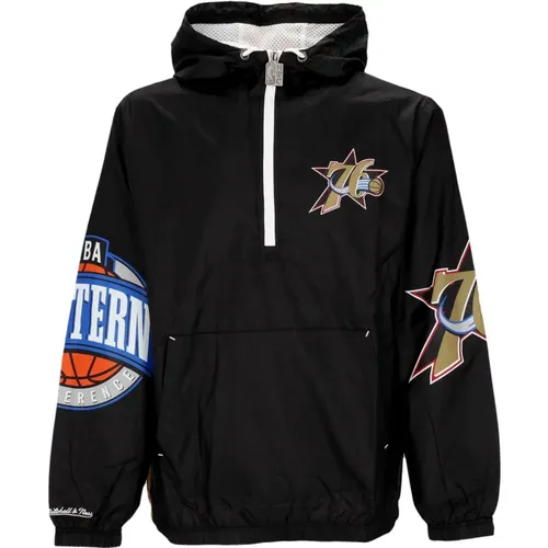 Philadelphia 76ers Windbreaker Jacke - Mitchell & Ness - Modalova