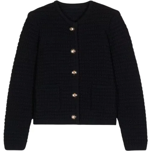 Classic French Tweed Cardigan - , female, Sizes: S, M - BA&SH - Modalova