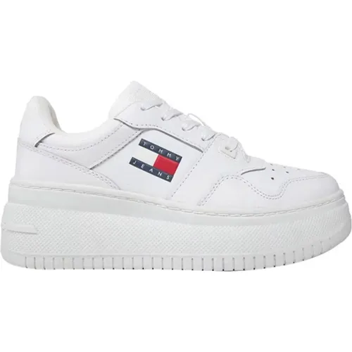 Weiße Sneakers für Frauen , Damen, Größe: 39 EU - Tommy Hilfiger - Modalova