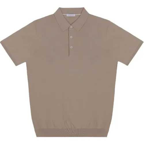 Short Sleeve Knit Polo Shirt , male, Sizes: L, M - People of Shibuya - Modalova