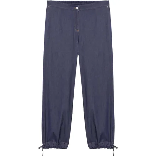 Weite Bein Tunnelzug Jeans , Damen, Größe: 3XL - Fiorella Rubino - Modalova