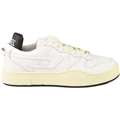 Leather Sneakers with Rubber Sole , male, Sizes: 9 UK, 8 UK - Diesel - Modalova