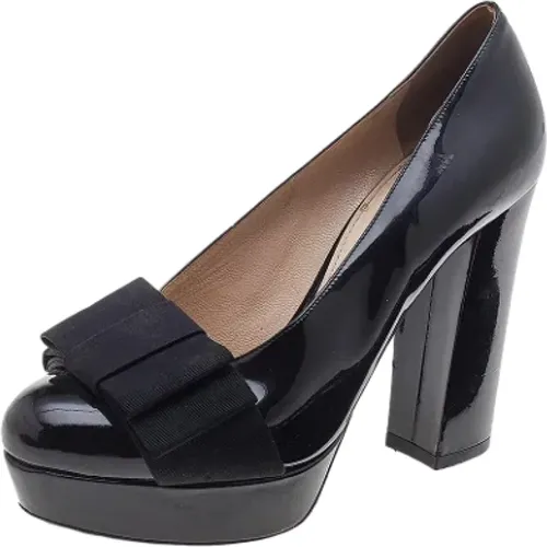 Pre-owned Leather heels , female, Sizes: 2 1/2 UK - Miu Miu Pre-owned - Modalova