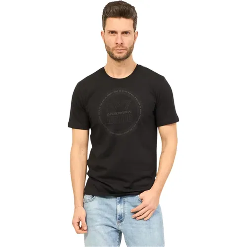 T-Shirts , male, Sizes: L, M, 3XL, 2XL, XL - Emporio Armani EA7 - Modalova