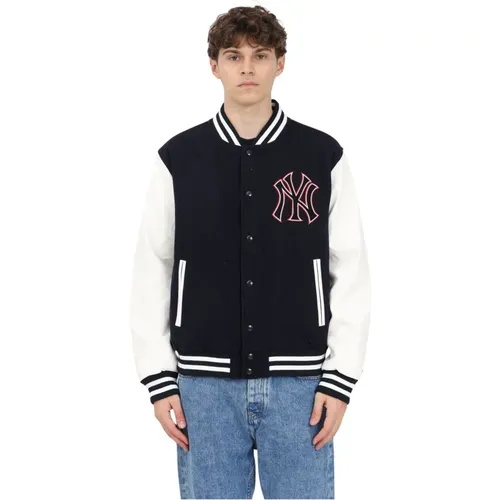 Logo Jacket with New York Yankees Design , male, Sizes: S - new era - Modalova