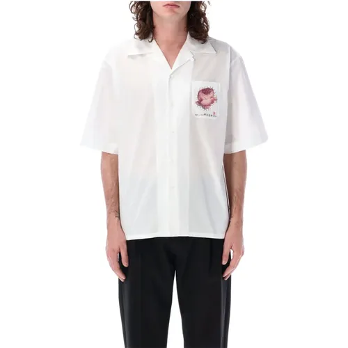 Short Sleeve Shirt , male, Sizes: L, M - Marni - Modalova