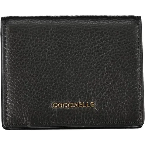 Leather Wallet with Automatic Closure , male, Sizes: ONE SIZE - Coccinelle - Modalova